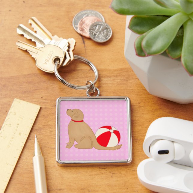 Chaveiro de Algodão Rosa Doce de Cachorro de Dias  (Mesa)