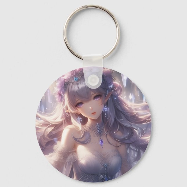 Chaveiro de Alumínio de Personagem de Anime Estéti (Frente)