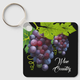 Chaveiro de alumínio de uvas