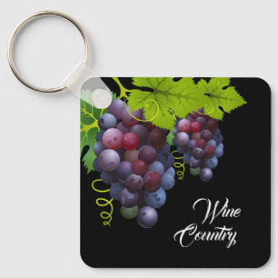 Chaveiro de alumínio de uvas