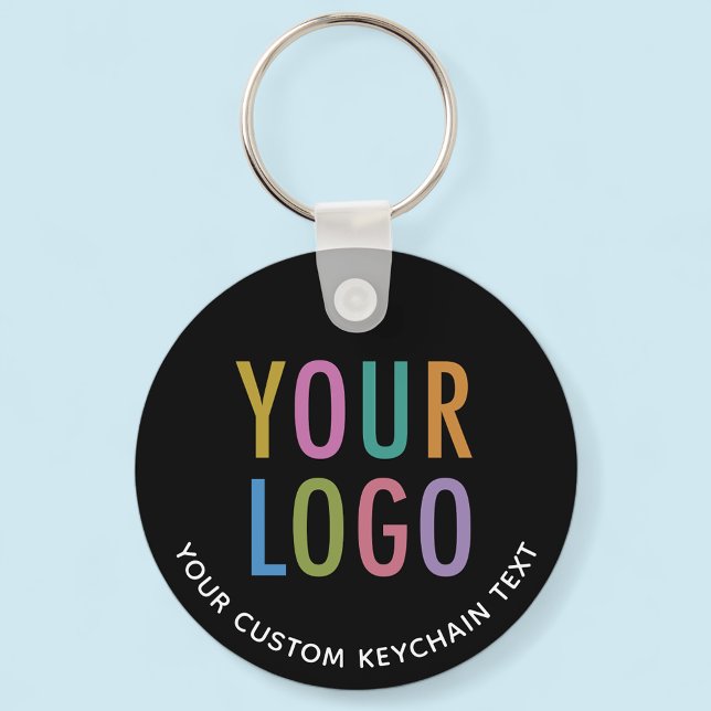 Chaveiro de Alumínio Preto Personalizado com Logot (MISOOK Black Metal Keychain with Logo)