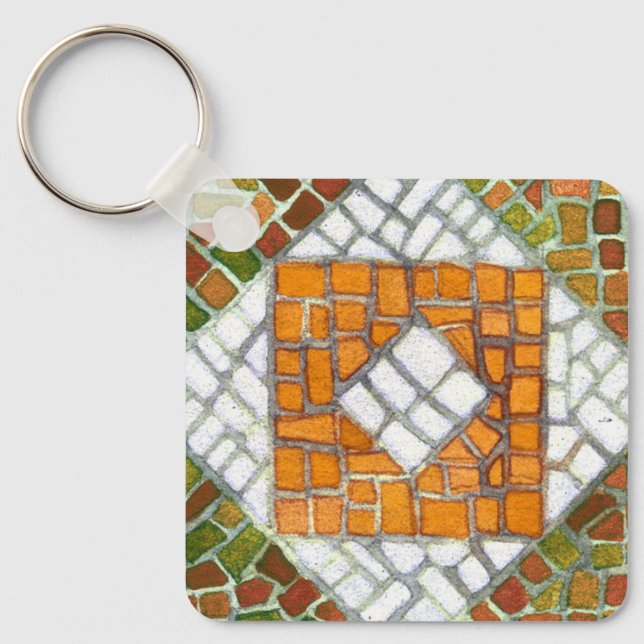 CHAVEIRO de alumínio quadrado MOSAIC AUTUMN (Frente)