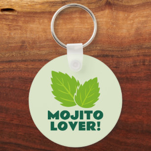 Chaveiro de amante de coquetel Mojito com logotipo