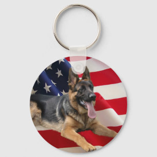 Chaveiro de América do german shepherd