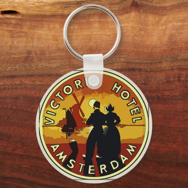 Chaveiro de Amesterdã Vintage (Frente)