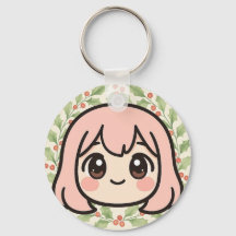 Chaveiro de Anime Menina Kawaii Fofa – Chibi Paste