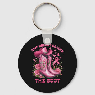 Chaveiro Dê Ao Cancer Da Mama O Cancer Da Garota De Boot Aw