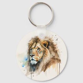 Chaveiro de Aquarela Maiestosa Lion