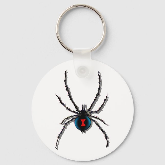 Chaveiro de aranha de viúva preta (Frente)
