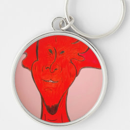 Chaveiro de Arte de Personagem Animado Vermelho Br