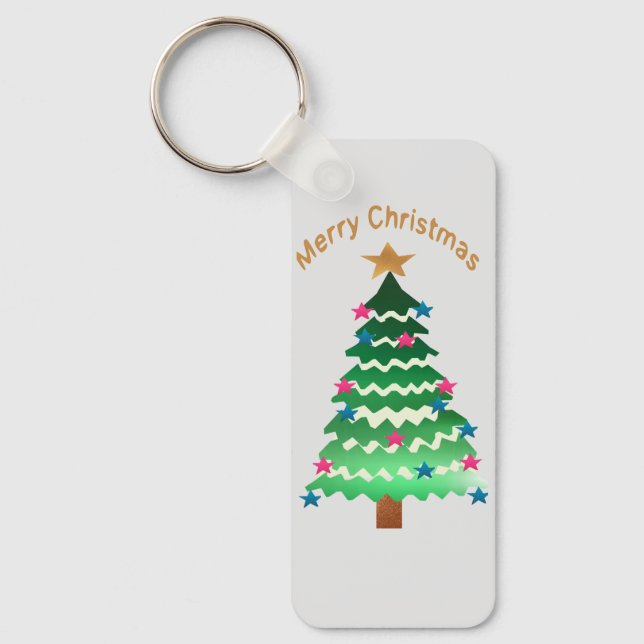 Chaveiro de árvore de Natal: (Frente)