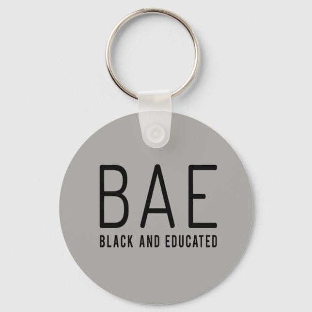 CHAVEIRO de BAE Preto e Educado (Frente)