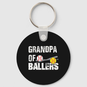 Chaveiro De Ballers Funny Baseball Softball Dia de os pais