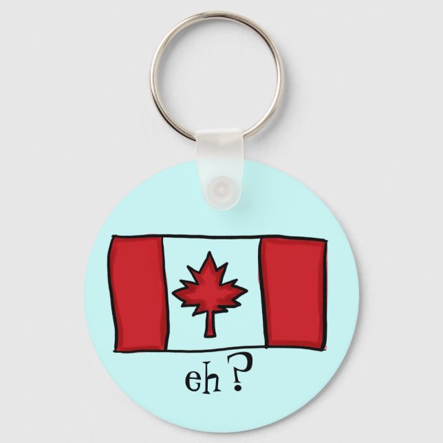 Chaveiro de bandeira canadense (Frente)