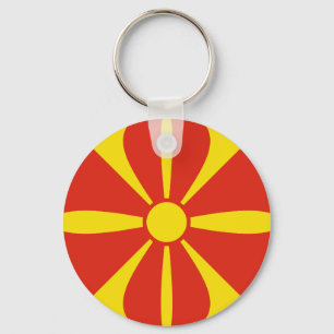 Chaveiro de Bandeira de Fisheye na Macedônia do N