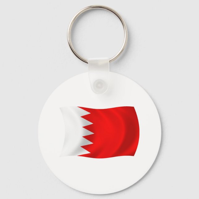 Chaveiro de Bandeira do Bahrein (Frente)