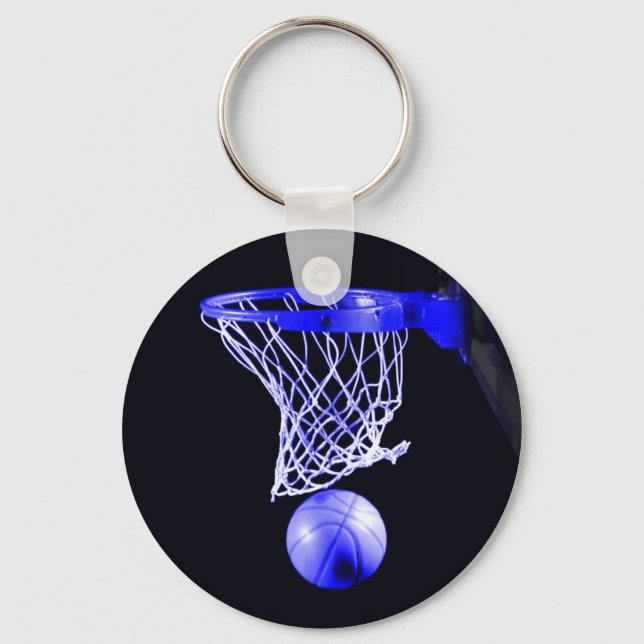 Chaveiro de basquete azul (Frente)