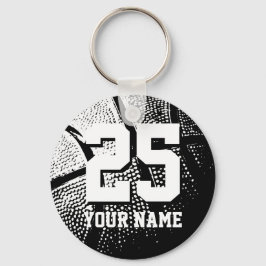 Chaveiro de basquete personalizado | nome e número
