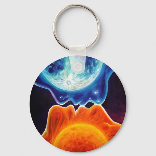 Chaveiro de beijo de sol e lua (Frente)