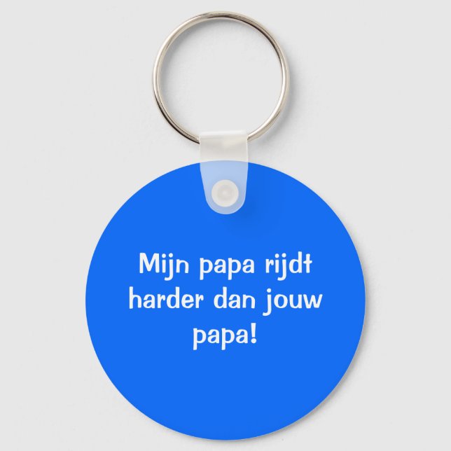 Chaveiro De beste papa-dorso (Frente)