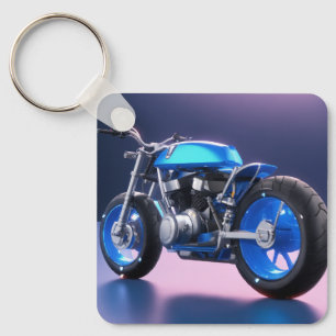 Chaveiro de bicicleta azul
