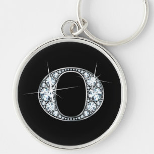 Chaveiro de Bling do diamante de "O"
