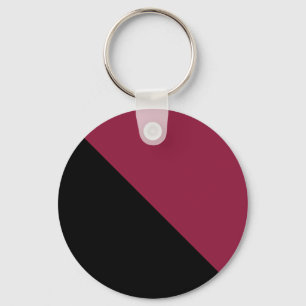 Chaveiro de Bloco de Cores Vintage (Preto e Vermel