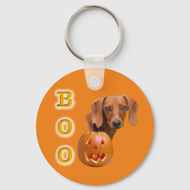 Chaveiro de Bo de Dachshund Suave (Frente)