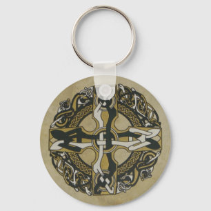Chaveiro de Bodhran da cruz celta