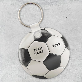 Chaveiro de Bola de Futebol | Nome da Equipe Perso