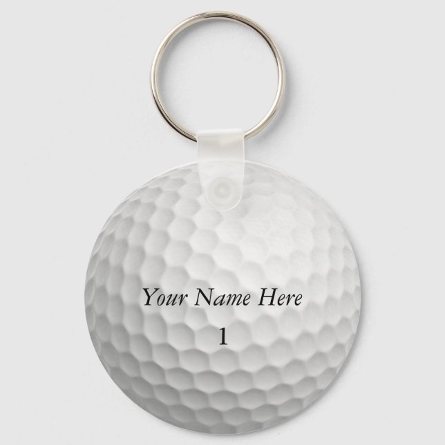 Chaveiro de Bola de Golf Personalize-o com SEU NOM (Frente)