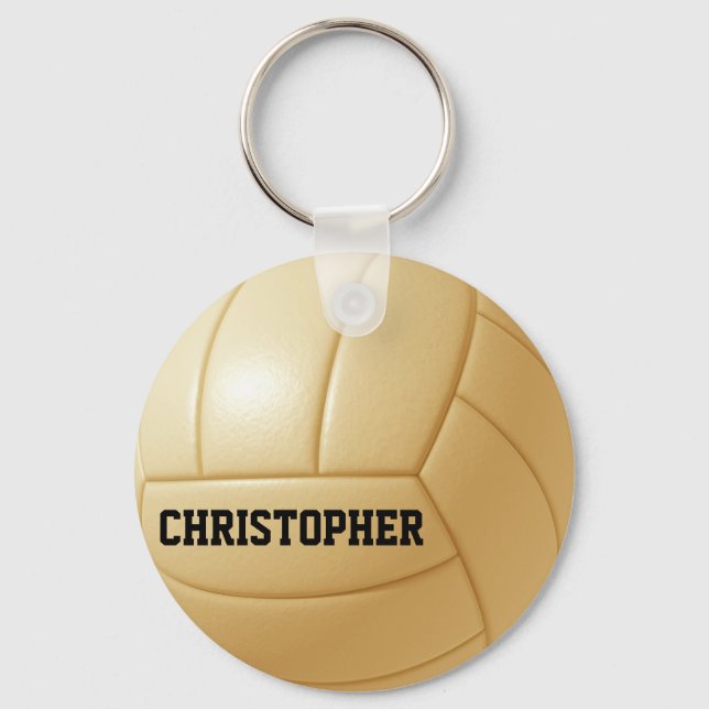 Chaveiro de Bola Personalizada de Voleibol (Frente)