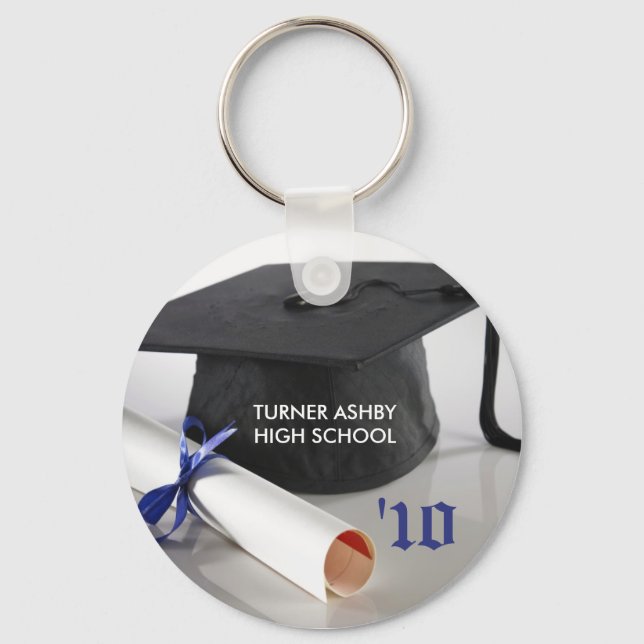 Chaveiro de boné de Graduação Personalizada do  e  (Frente)