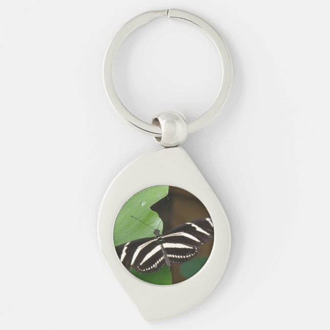 Chaveiro de Borboleta de Zebra bonito (Frente)