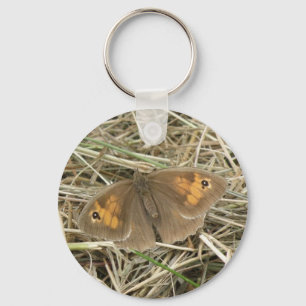 Chaveiro de Borboleta Marrom-prateada fêmea