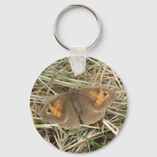Chaveiro de Borboleta Marrom-prateada fêmea (Frente)