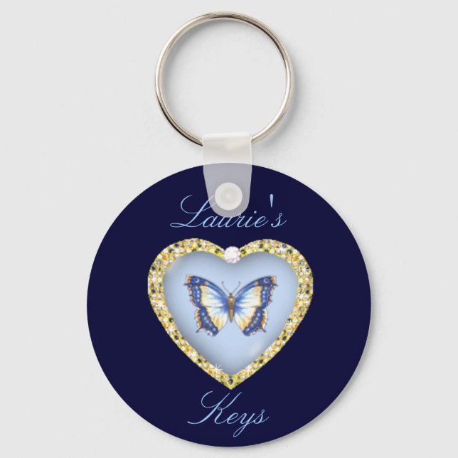 Chaveiro de borboleta personalizada (Frente)