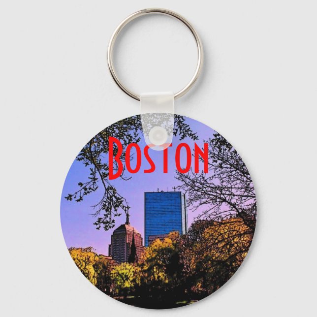 Chaveiro de Boston Skyline (Frente)
