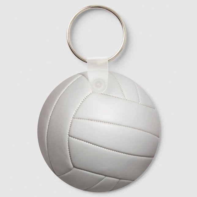 Chaveiro de Botão Básico de Voleibol (Frente)