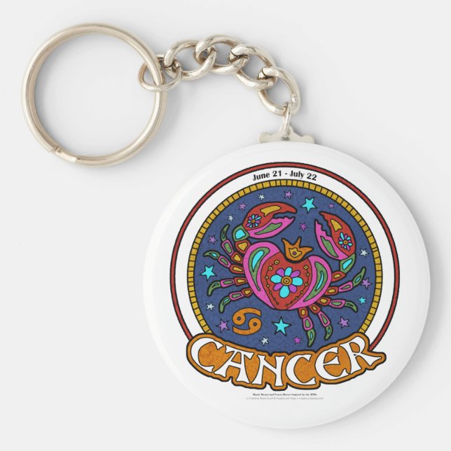 CHAVEIRO de Botão Básico do Cancer NP 2,25" (Frente)