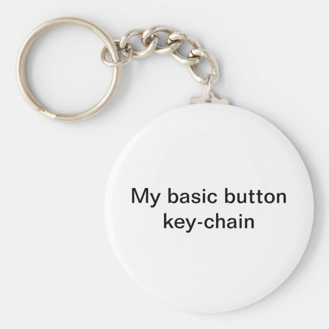 chaveiro de botão básico redondo (Frente)