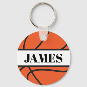 Chaveiro de Botão de Basquete Personalizado