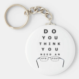 Chaveiro de Botão do Gráfico de Teste de Olhos