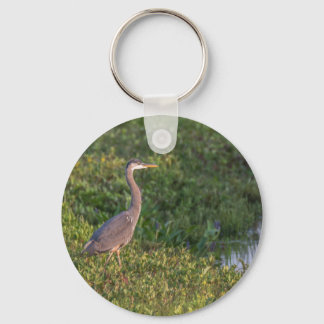 Chaveiro de Botão Heron Azul