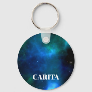 Chaveiro de Botão Monograma do Espaço