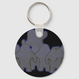 Chaveiro de brilho escuro do Klay World