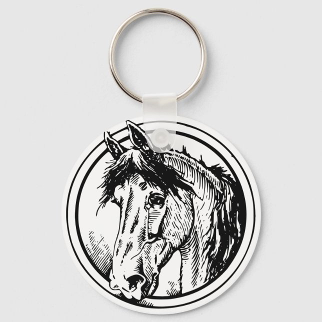 Chaveiro de cabeça de cavalo (Frente)