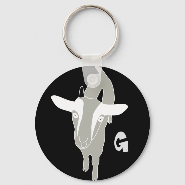 Chaveiro de cabra monograma (Frente)