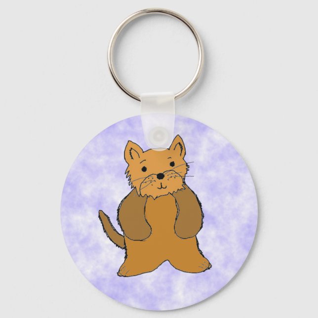 Chaveiro de Cachorrinho de Desenho Animado Fofo (Frente)