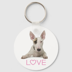 Chaveiro de Cachorro Bull Terrier Filhote Amor